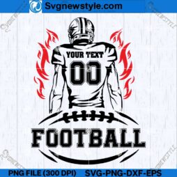 Personalized Football SVG