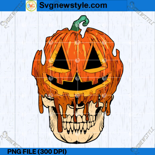 Spooky Pumpkin Skeleton PNG