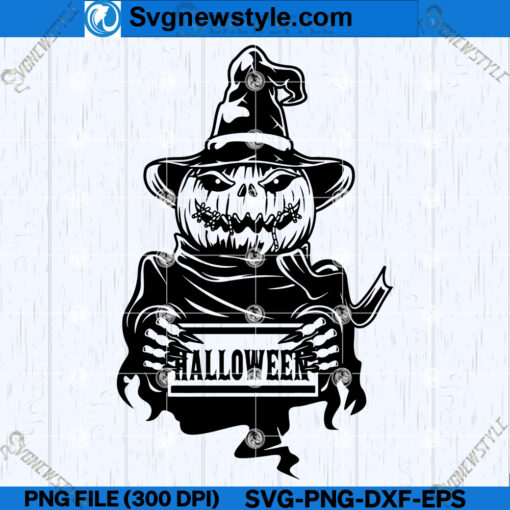 Scary Halloween Pumpkin SVG
