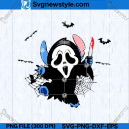 Halloween Scary Stitch SVG