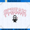 Scream Ghostface SVG PNG