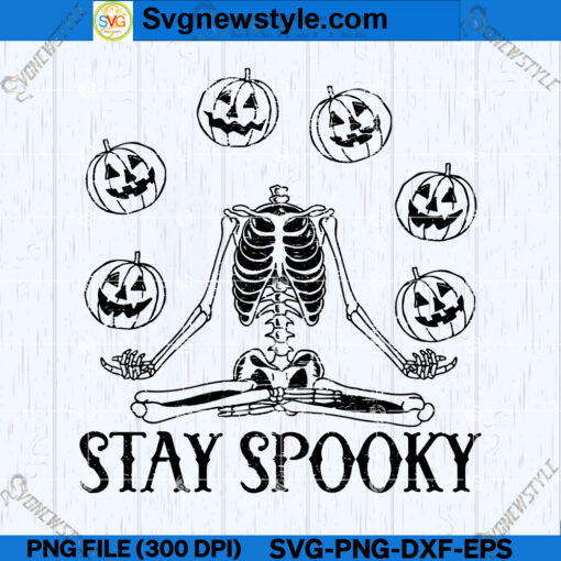 Stay Spooky Skeleton SVG