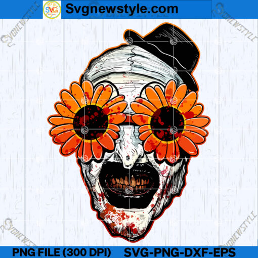 The Clown Terrifier 2 Sunflower PNG