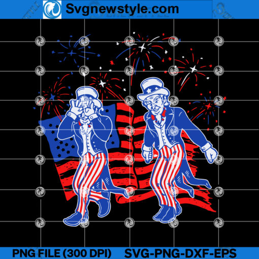 Uncle Sam Dance 4th of July SVG