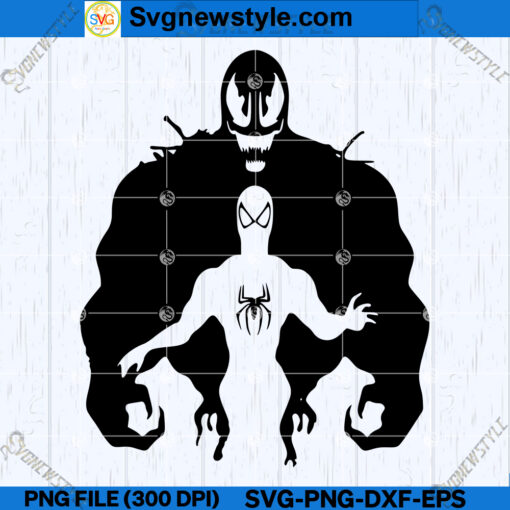 Venom vs Spiderman SVG