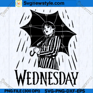 Wednesday Addams SVG Cut File