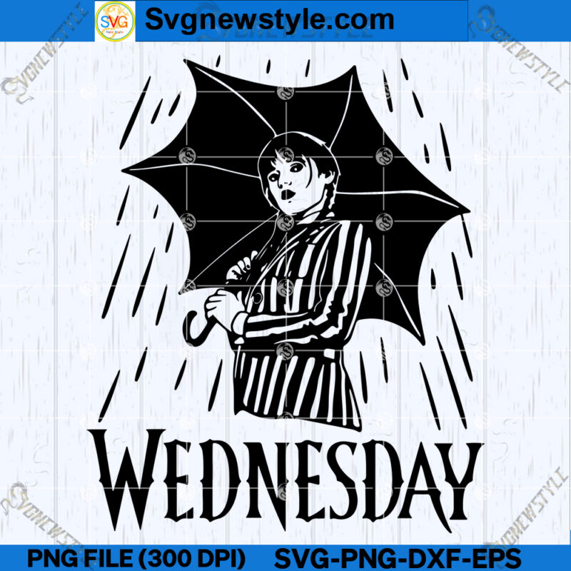 Wednesday Addams SVG Cut File, Addams Family SVG Download, PNG