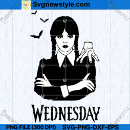 Wednesday Addams Design SVG