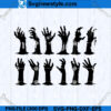 Horror Zombie Hand SVG