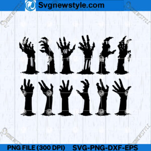 Horror Zombie Hand SVG
