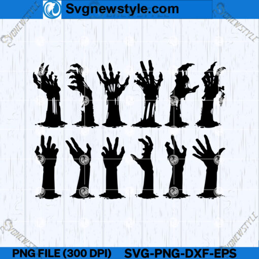 Horror Zombie Hand SVG