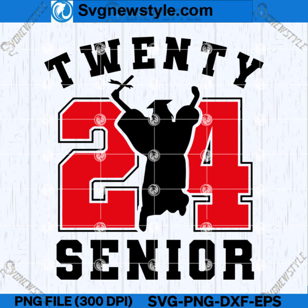 Air Senior 2024 SVG Design, 2024 Graduation SVG, Silhouette Art