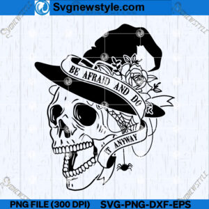 Floral Skull SVG Design