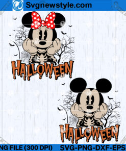 Disney Halloween Skeleton SVG, Haunted Disney SVG, Silhouette cut file