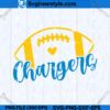 Chargers Football SVG Design