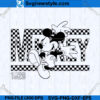 Checkered Mickey Mouse SVG
