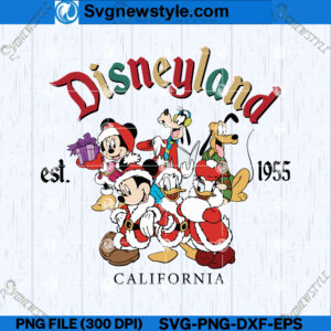 Christmas Mouse And Friends SVG Design