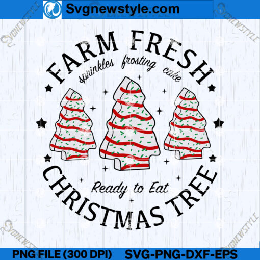 Farm Fresh Christmas Tree Cakes SVG Designs