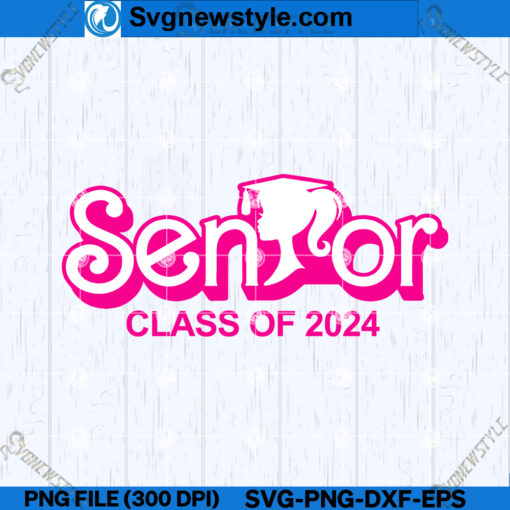 Class of 2024 Senior Pink SVG