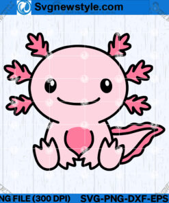 Axolotl SVG Design, Axolotl Clipart SVG, PNG, files for cricut
