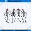 Christmas Skeleton Dance SVG
