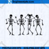 Dancing Skeleton SVG Cut File