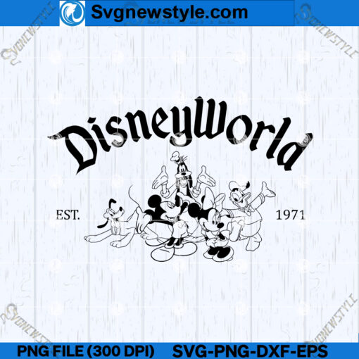 DisneyWorld 1971 Text SVG