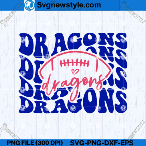 Dragons Football SVG Design