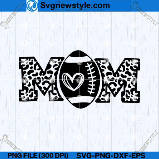 Football Mom Leopard SVG Files