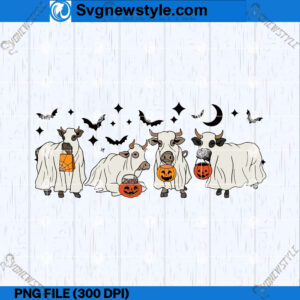 Halloween Cow Ghost PNG