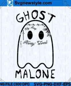 Post Malone Ghost SVG Silhouette, PNG, DXF, EPS, Instant Download