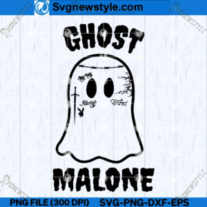 Ghost Malone Design SVG