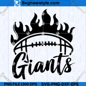 Giants Football SVG