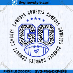 Leopard Go Cowboys SVG