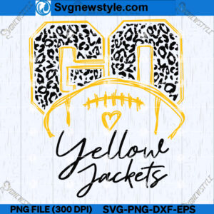 Go Leopard Yellow Jackets SVG