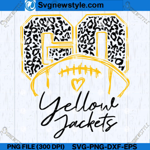 Go Leopard Yellow Jackets SVG