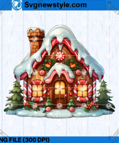 Animated Gingerbread House Border PNG