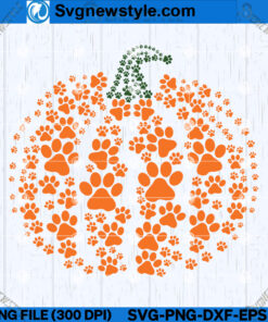 Paws Dog Pumpkin SVG Designs