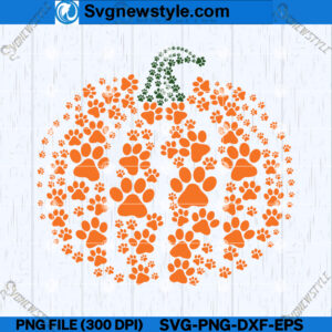 Paws Dog Pumpkin SVG Designs