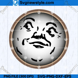Halloween Moon Face SVG