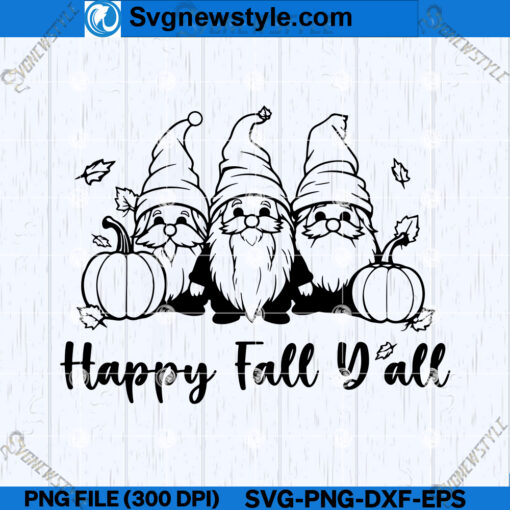Happy Fall Y'all SVG