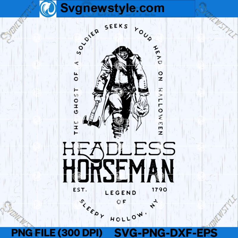 Halloween Horseman SVG, Ghostly Horseman SVG, Files For Cricut