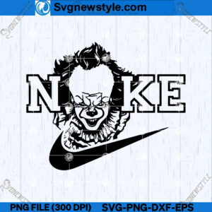 Pennywise Clown SVG, IT Movie SVG, PNG, DXF, EPS, Silhouette cut file