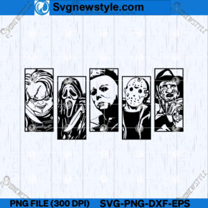 Horror Movie Friends SVG Design