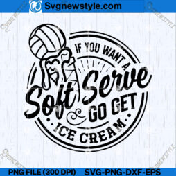 Soft Serve Volleyball SVG