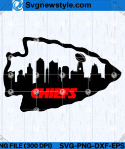 Kansas City Chiefs SVG Design, PNG, DXF, EPS, Silhouette cut file