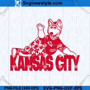 KC Chiefs Wolf Logo SVG