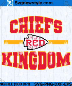Kansas City Chiefs Red Kingdom SVG, PNG, DXF, EPS, Silhouette Art