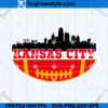Kansas City Skyline Silhouette SVG