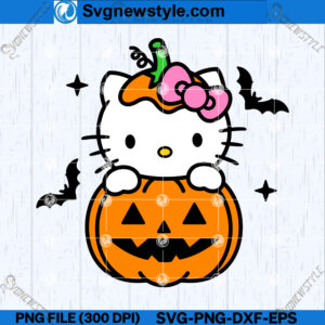 Kitty Pumpkin Halloween SVG Design